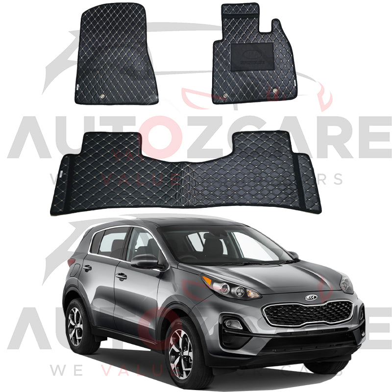 Kia Sportage 7D Floor Mats ( Flat Style ) - Model 2019-2024