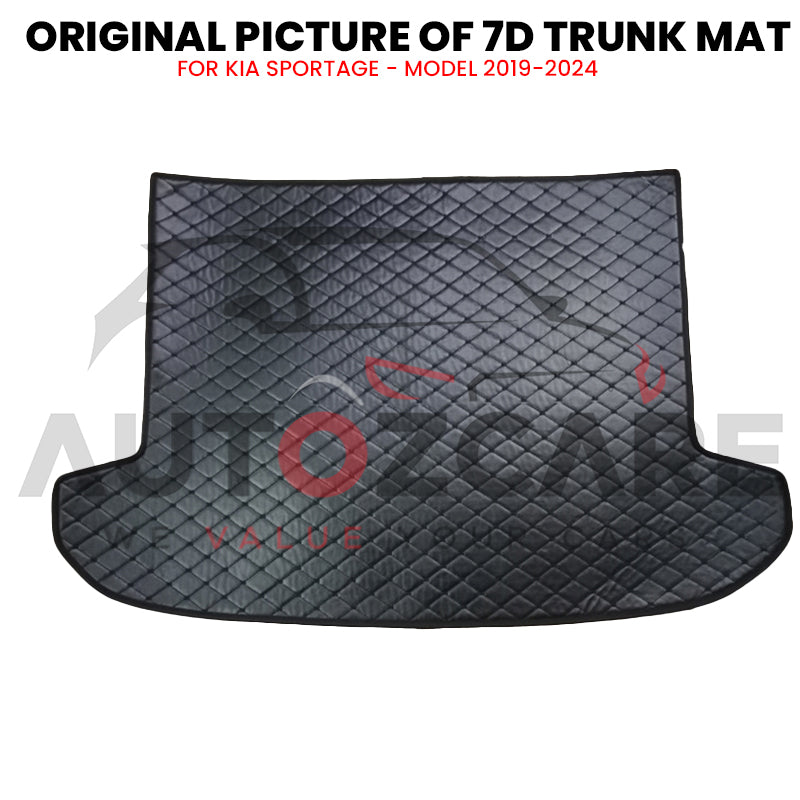 Kia Sportage 7D Custom Car Trunk Mat - Model 2019-2024
