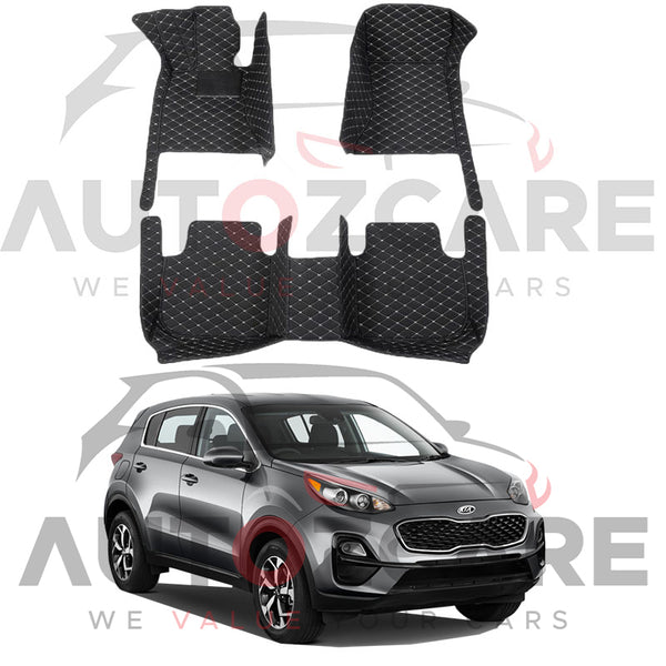Kia Sportage 7D Floor Mat (Tray Style) 3PCS - Model 2019-2024