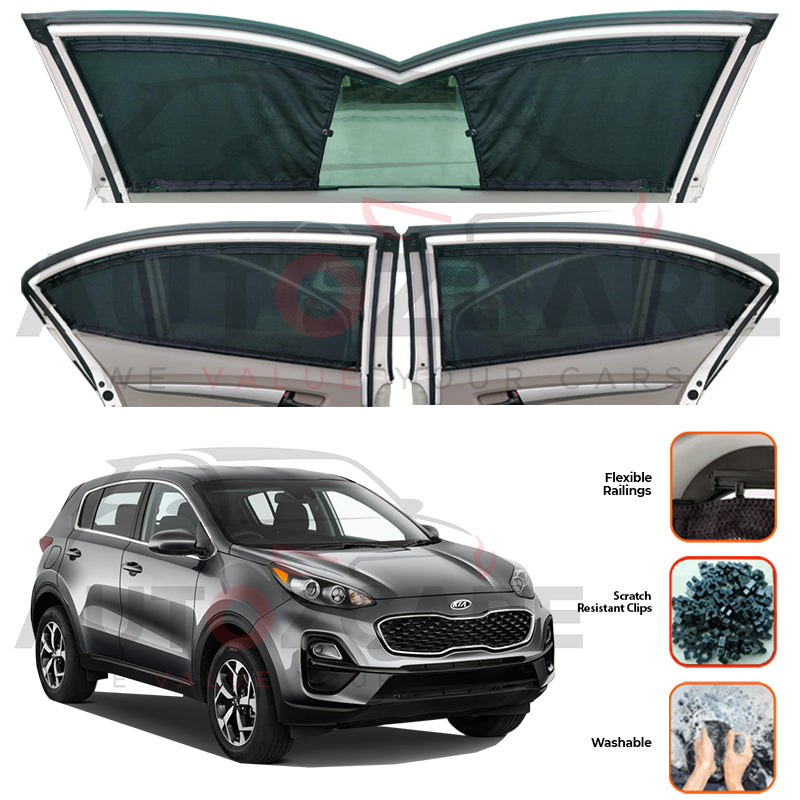 Kia Sportage Custom Car Sliding Curtains - Model 2019-2024
