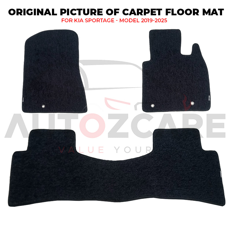 Kia Sportage Fitting Carpet Floor Mat 3PCS - Model 2019-2025