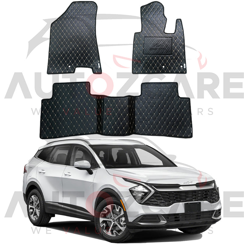 Kia Sportage 7D Floor Mats (Flat Style) 3PCS - Model 2025