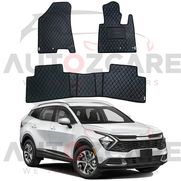Kia Sportage 7D Floor Mats (Flat Style) 3PCS - Model 2025