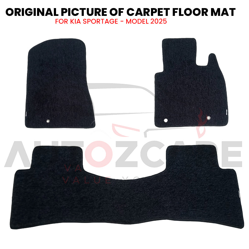 Kia Sportage Fitting Carpet Floor Mat 3PCS - Model 2025