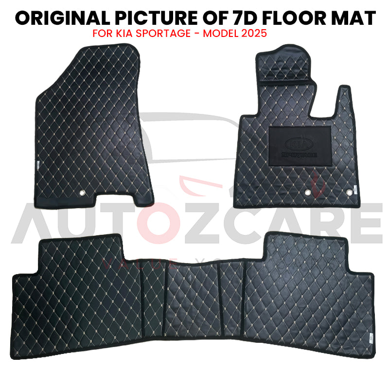 Kia Sportage 7D Floor Mats ( Flat Style ) - Model 2025