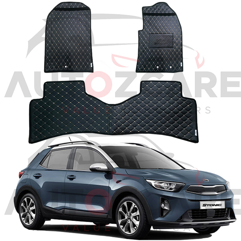 Kia Stonic 7D Flat Style Floor Mat (Flat Style) 3PCS - Model 2021-2025