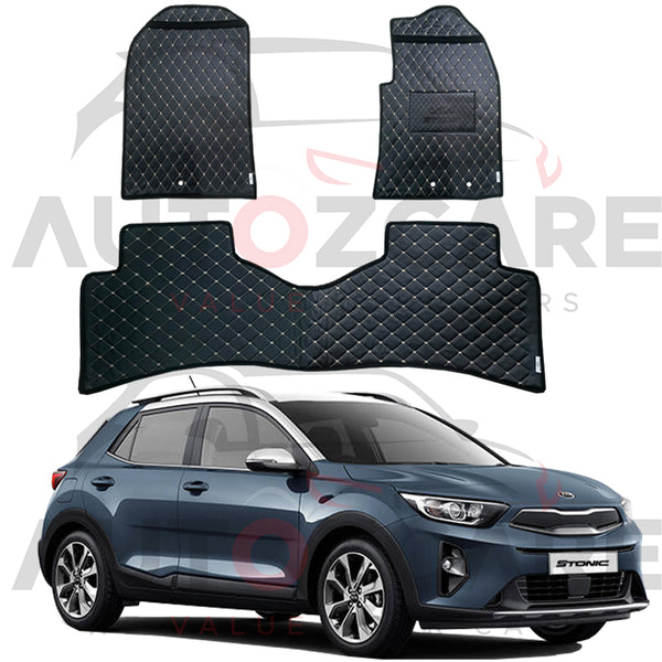 Kia Stonic 7D Flat Style Floor Mat (Flat Style) 3PCS - Model 2021-2025