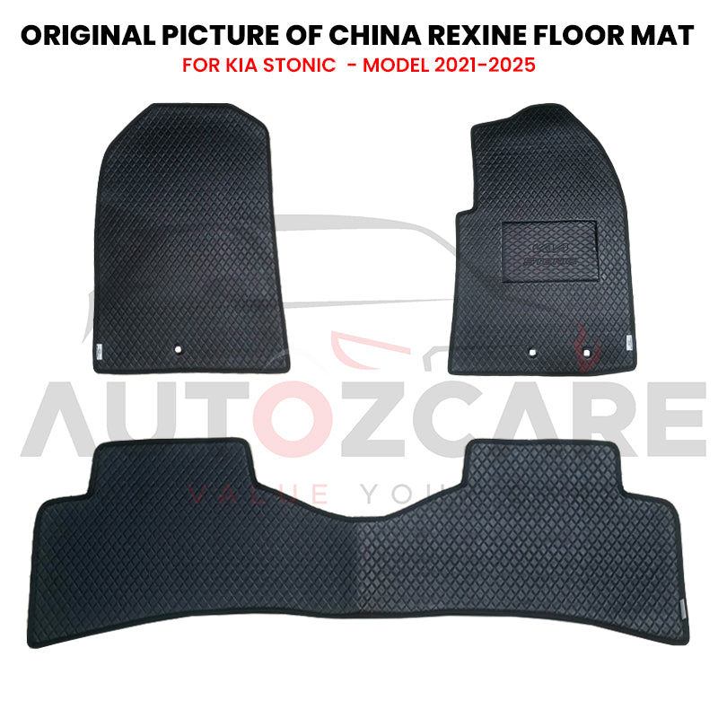 Kia Stonic China Rexine Floor Mat 3PCS - Model 2021-2025