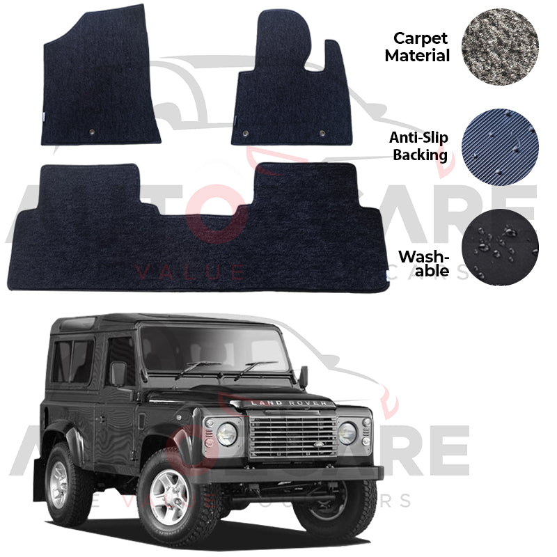 Land Rover Defender Genuine Fitting Carpet Floor Mat 3PCS - Model 1990-2016