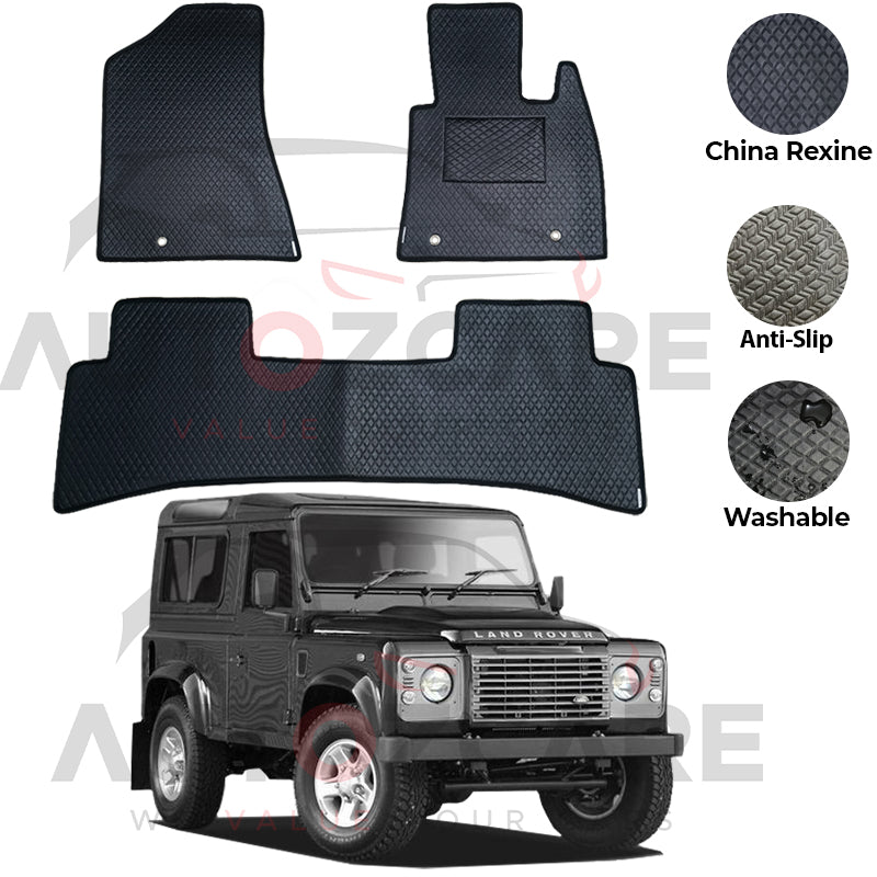 Land Rover Defender China Rexine Floor Mat 3PCS - Model 1990-2016
