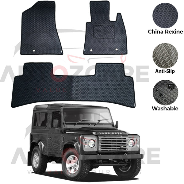 Land Rover Defender China Rexine Floor Mat 3PCS - Model 1990-2016