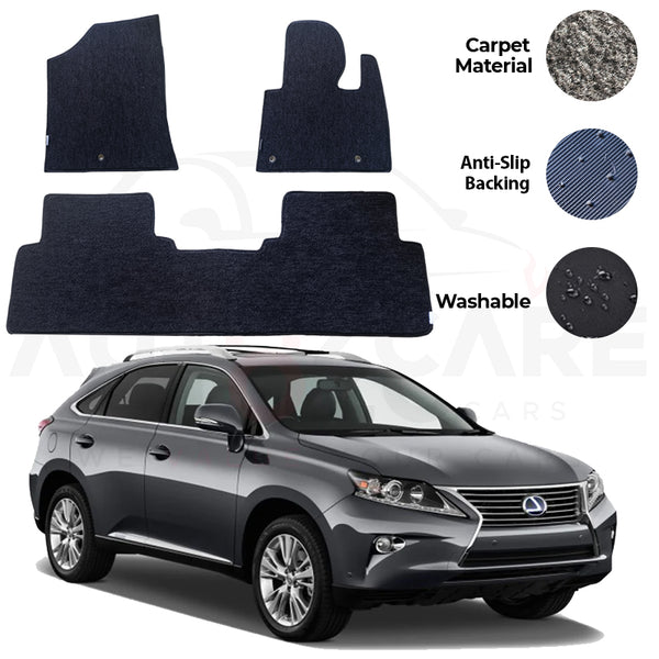 Lexus RX Series 450H Fitting Carpet Floor Mat 3PCS - Model 2016