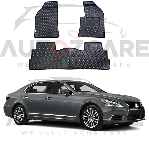 Lexus LS 600 7D Floor Mat ( Flat Style ) - Model 2010-2025