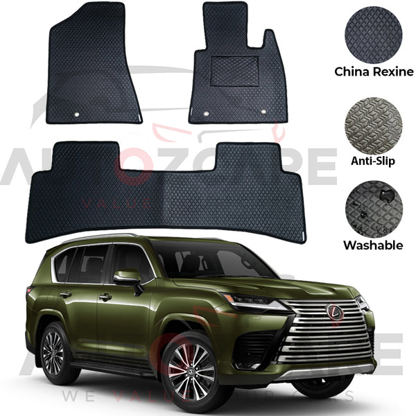 Lexus LX 600 China Rexine Floor Mat  - Model 2021-2025