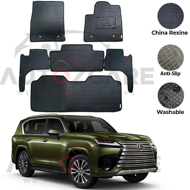 Lexus LX 600 China Rexine Floor Mat 6PCS - Model 2021-2025