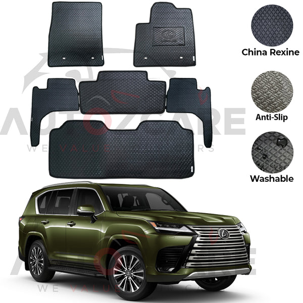 Lexus LX 600 China Rexine Floor Mat 6PCS - Model 2021-2025