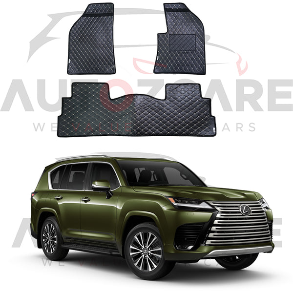 Lexus LX 600 7D Floor Mat ( Flat Style ) - Model 2021-2025