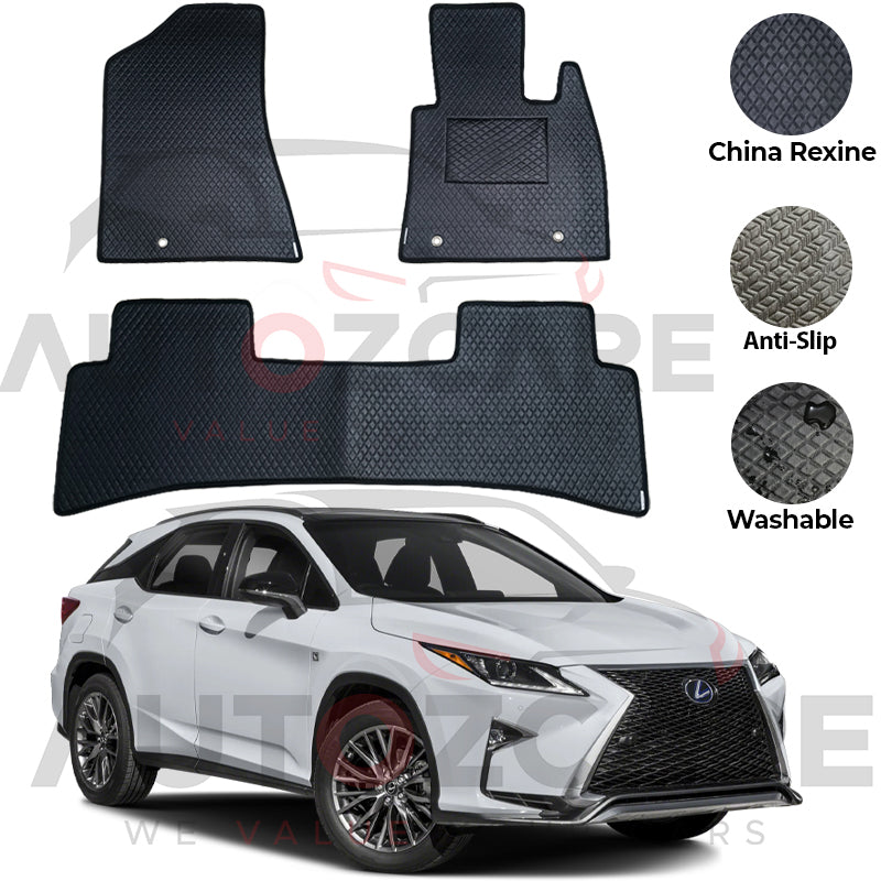 Lexus RX 450H China Rexine Floor Mat 3PCS - Model 2008-2022
