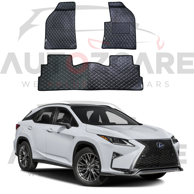 Lexus RX 450H 7D Floor Mat ( Flat Style ) 3PCS - Model 2008-2022
