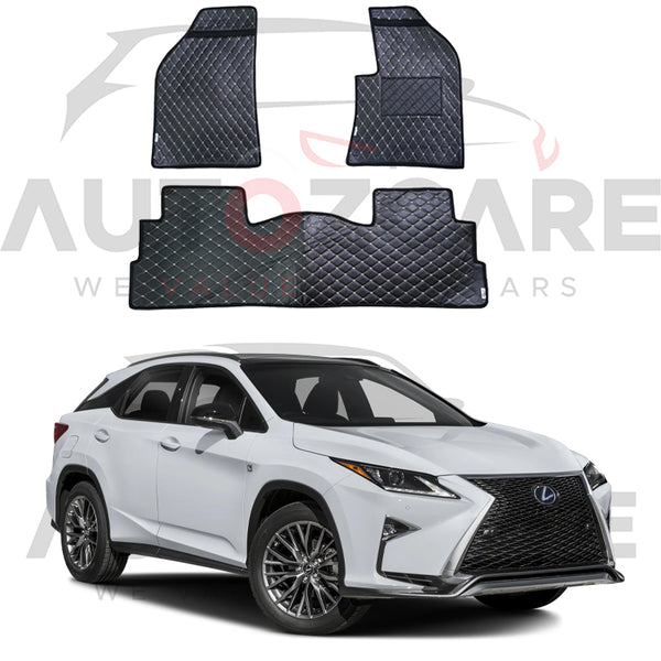 Lexus RX 450H 7D Floor Mat ( Flat Style ) 3PCS - Model 2008-2022