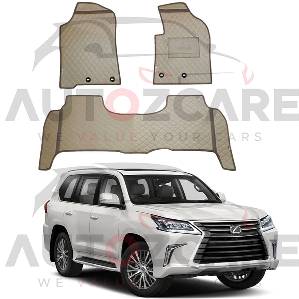 Lexus LX 570 7D Floor Mat ( Flat Style ) - Model 2007-2021
