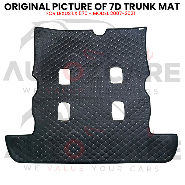 Lexus LX 570 7D Custom Car Trunk Mat - Model 2007-2021