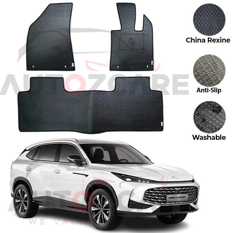 MG HS Hybrid China Rexine Floor Mat 3PCS - Model 2026