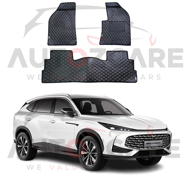 MG HS Hybrid 7D Floor Mat ( Flat Style ) 3PCS - Model 2026