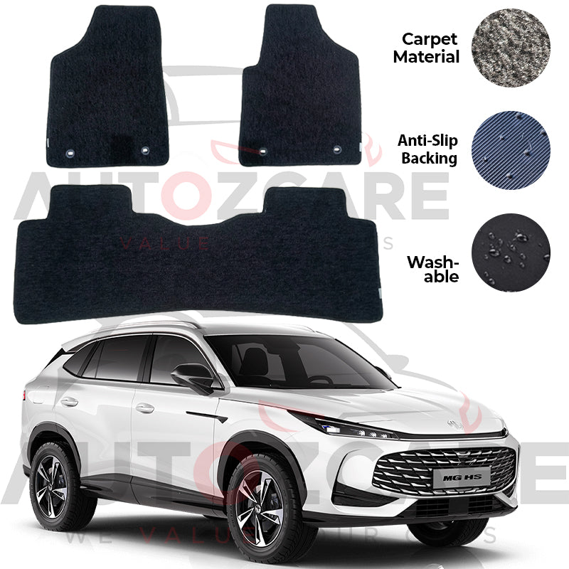 MG HS Genuine Fitting Carpet Floor Mat 3PCS - Model 2020-2025