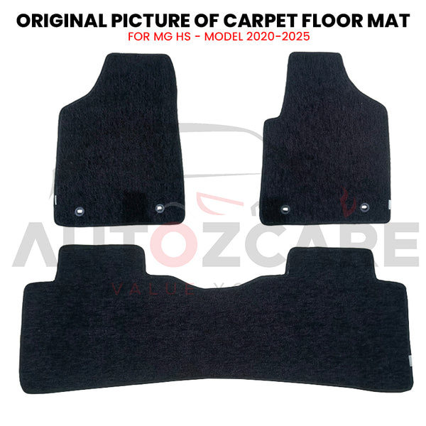 MG HS Genuine Fitting Carpet Floor Mat 3PCS - Model 2020-2025