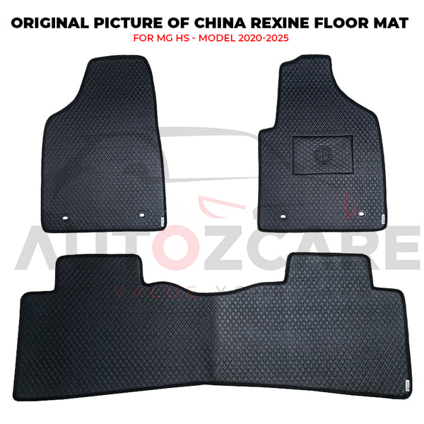 MG HS China Rexine Floor Mat 3PCS - Model 2020-2025