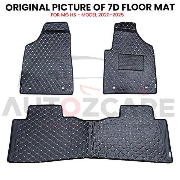 MG HS 7D Floor Mat ( Flat Style ) 3PCS - Model 2020-2025