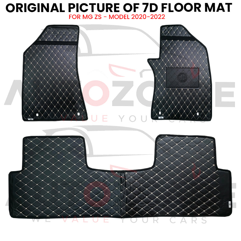 MG ZS 7D Floor Mat (Flat Style) 3PCS - Model 2020-2022