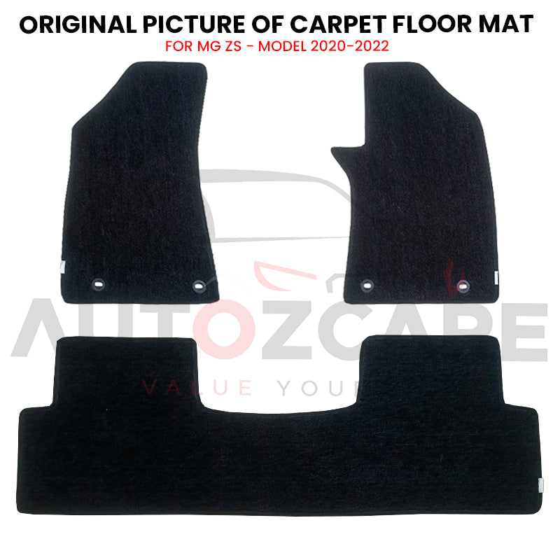 MG ZS Genuine Fitting Carpet Floor Mat 3PCS - Model 2020-2022