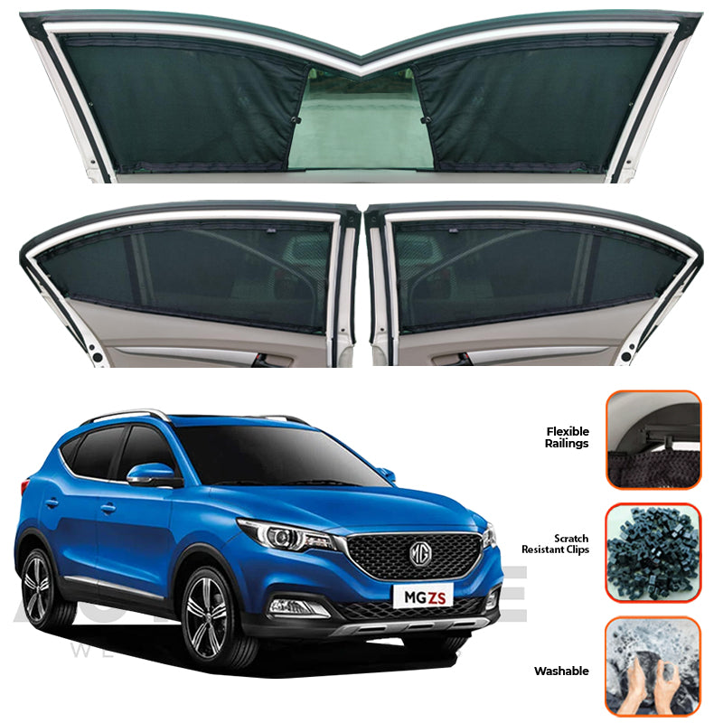 MG ZS Bonet Custom Car Sliding Curtains - Model 2020-2022