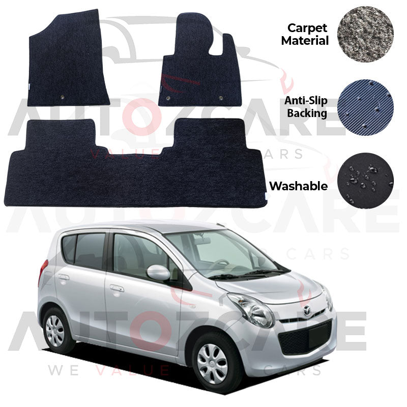 Mazda Carol Genuine Fitting Carpet Floor Mat 3PCS - Model 2010-2014