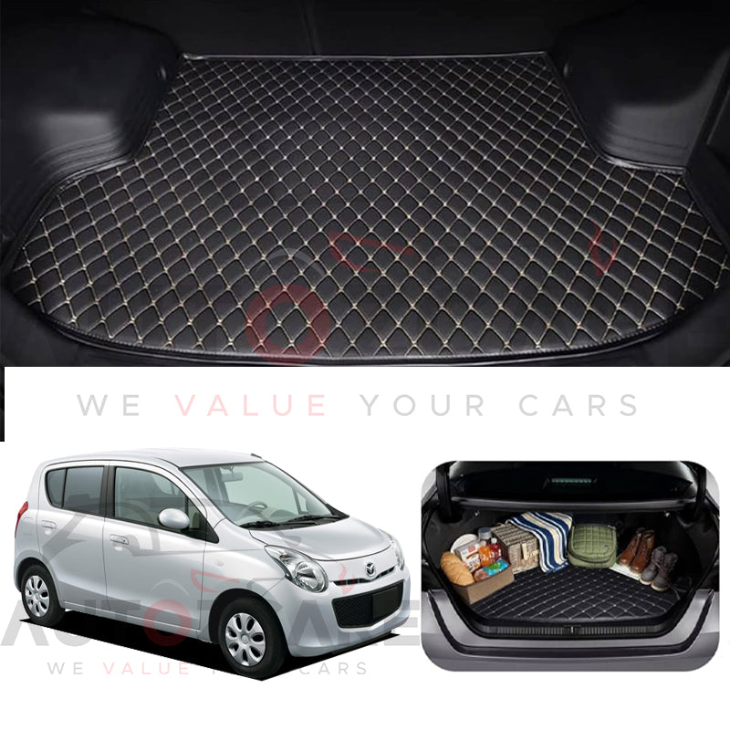 Mazda Carol 7D Custom Car Trunk Mat - Model 2010-2014