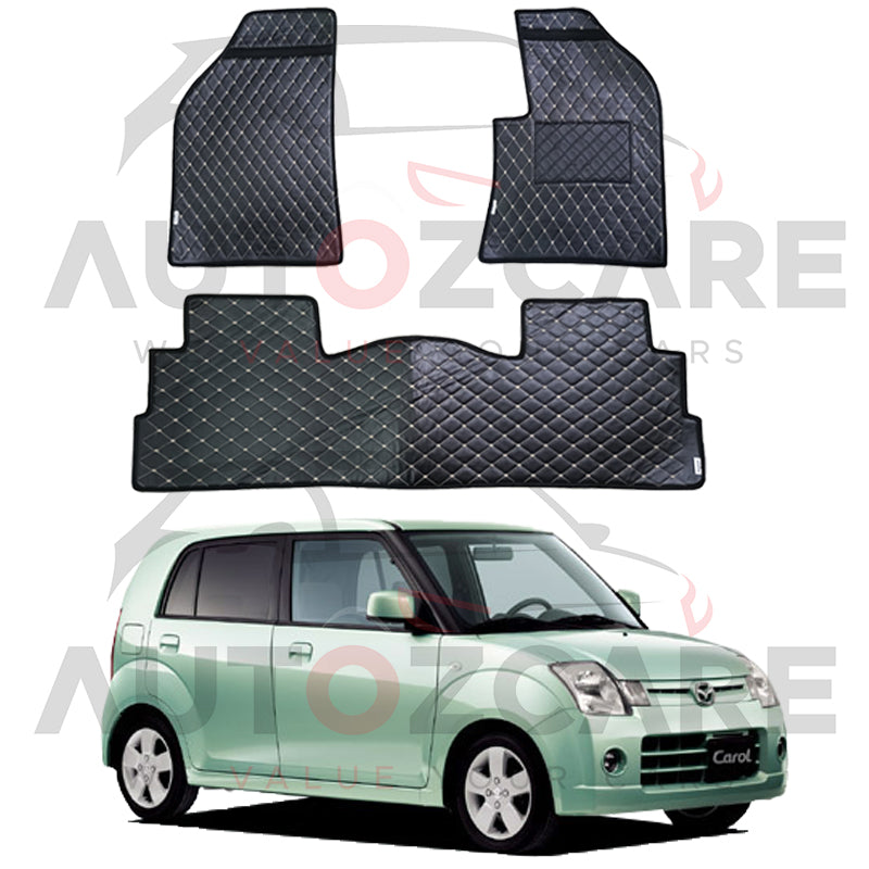 Mazda Carol 7D Floor Mat ( Flat Style ) 3PCS - Model 2004-2009