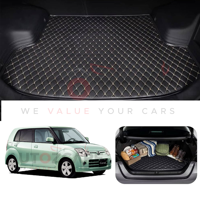 Mazda Carol 7D Custom Car Trunk Mat - Model 2004-2009
