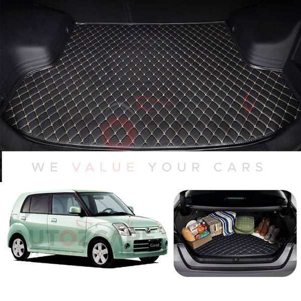 Mazda Carol 7D Custom Car Trunk Mat - Model 2004-2009