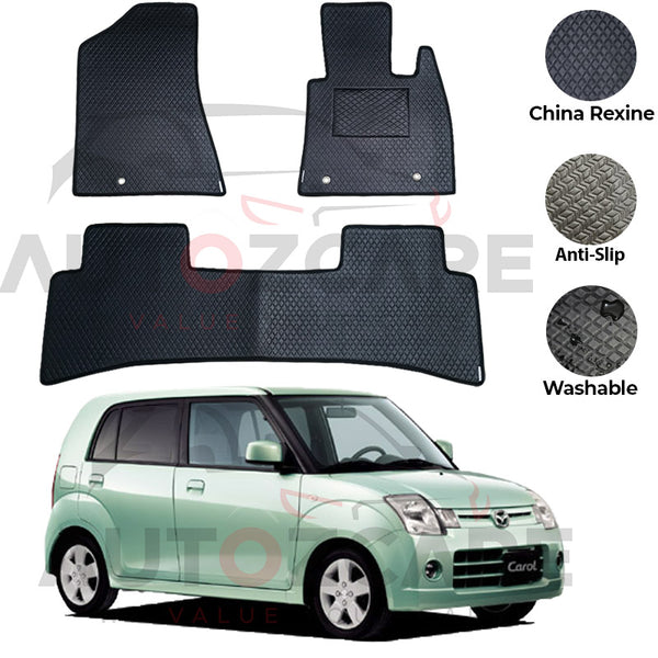Mazda Carol China Rexine Floor Mat 3PCS - Model 2004-2009