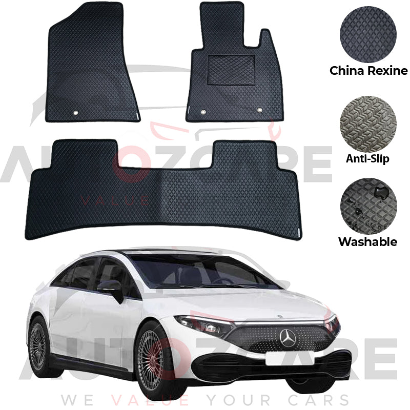 Mercedes AMG EQS 450 China Rexine Floor Mat 3PCS - Model 2021-2025
