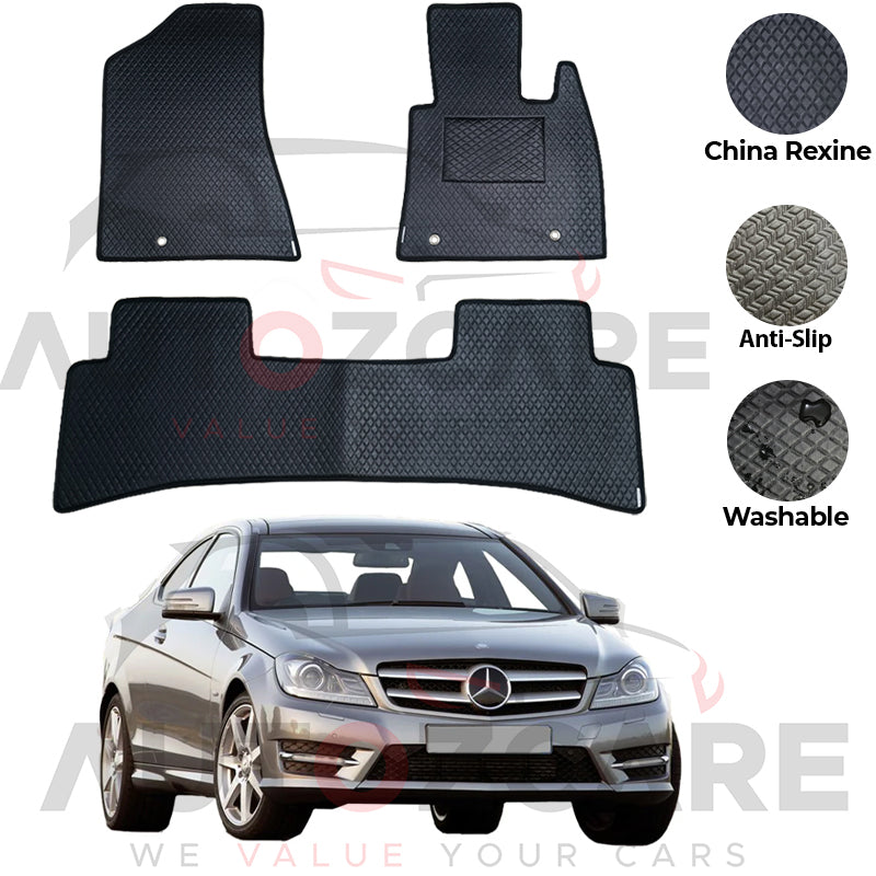 Mercedes C180 China Rexine Floor Mat 5PCS - Model 2008-2014