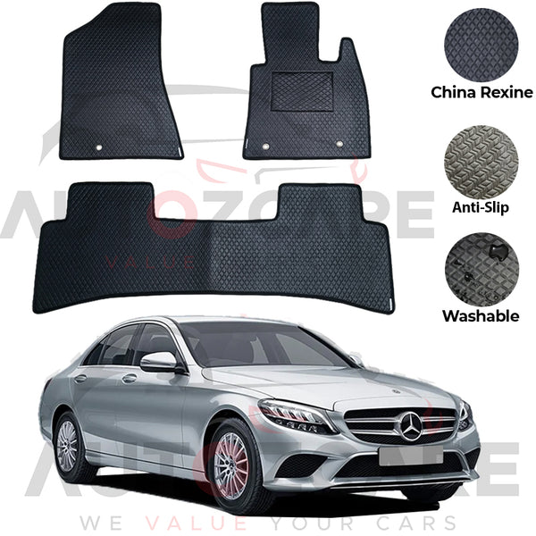 Mercedes C180 China Rexine Floor Mat 5PCS - Model 2015-2021