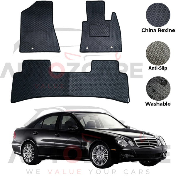 Mercedes E200 China Rexine Floor Mat 5PCS - Model 2002-2009