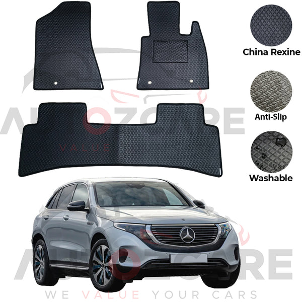 Mercedes EQC400 China Rexine Floor Mat 3PCS - Model 2019-2025
