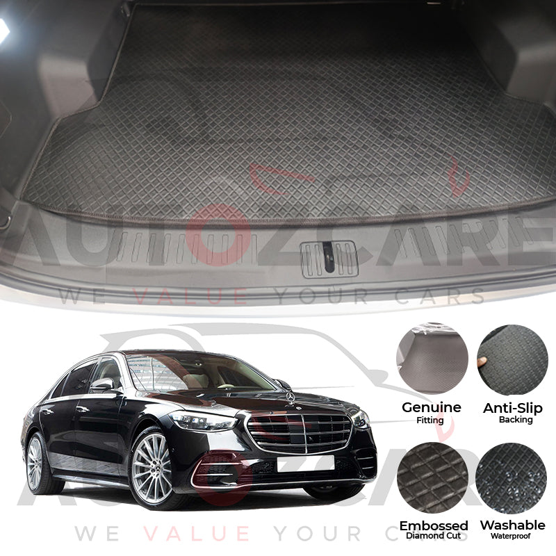 Mercedes S580e China Rexine Custom-Size Trunk Mat - Model 2022-2025