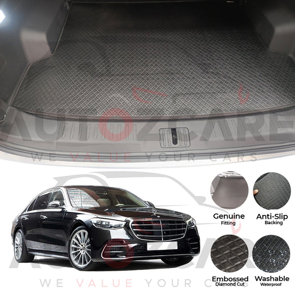 Mercedes S580e China Rexine Custom-Size Trunk Mat - Model 2022-2025