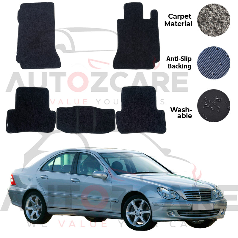 Mercedes C180 Genuine Fitting Carpet Floor Mat 5PCS -Model 2001-2007