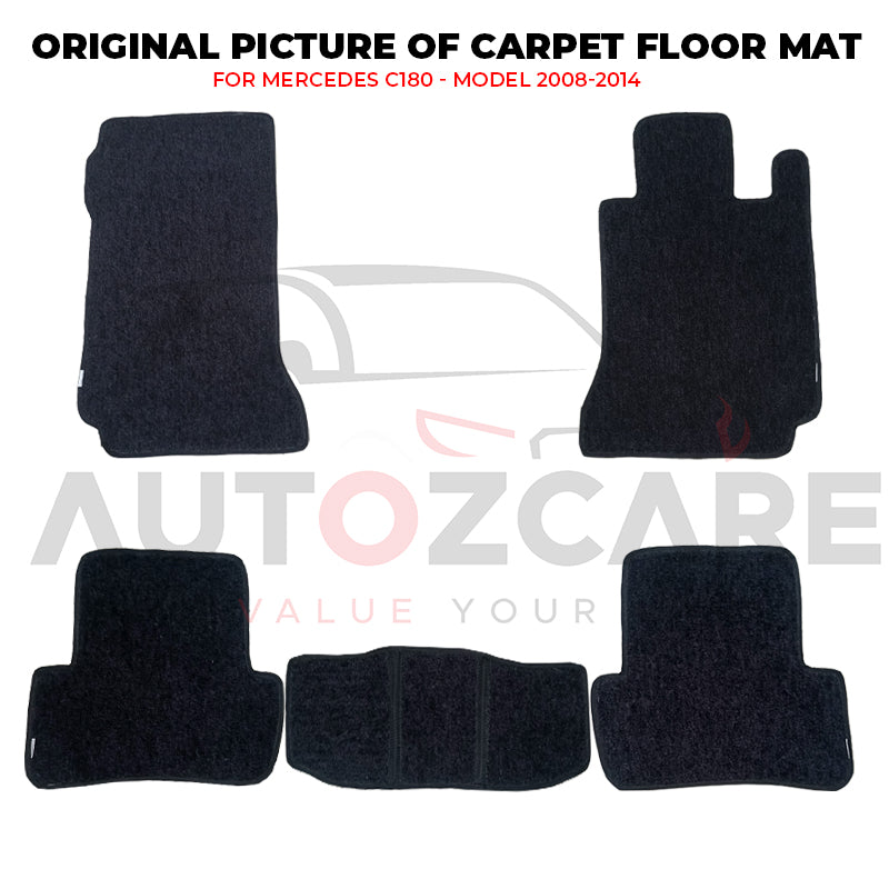 Mercedes C180 Genuine Fitting Carpet Floor Mat 5PCS -Model 2008-2014